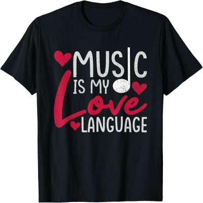 Music Is My Love Language Music Lover Singer T-shirt.