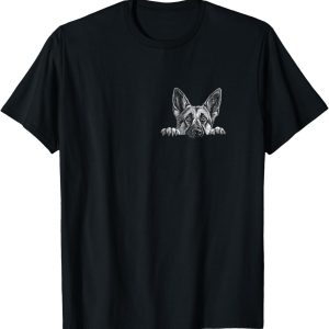 Pocket Funny Dog German Shepherd Dog Pet Lover Shepherds T-Shirt