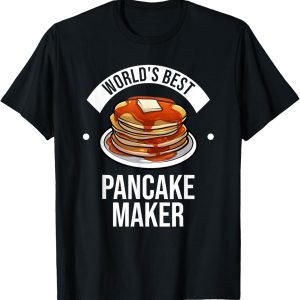 Cute Pancake Design For Men Women Pancake Maker Dessert Food T-Shirt