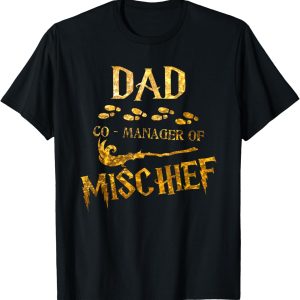Magical Dad Manager of Mischief Birthday Family Matching T-Shirt