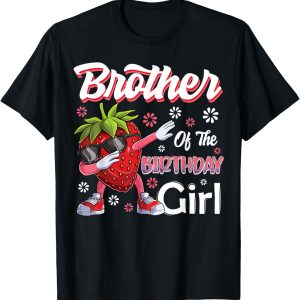Fruit Lovers Brother of the Birthday Girl Strawberry T-Shirt