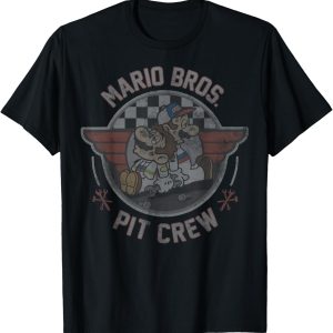 Mario Kart Mario & Luigi Mario Bros. Pit Crew Fade T-Shirt